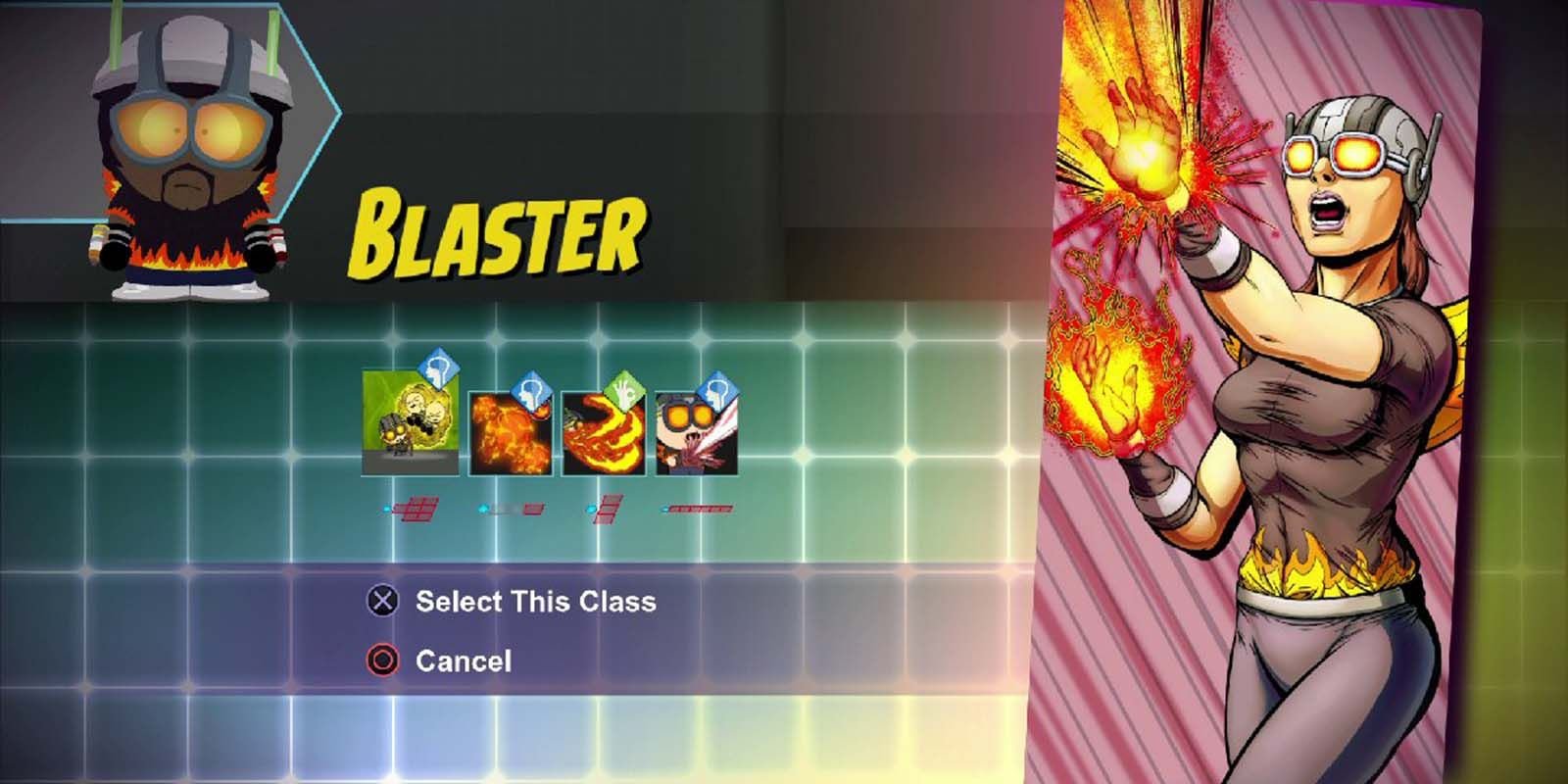 The Blaster class from South Park: The Fractured But Whole