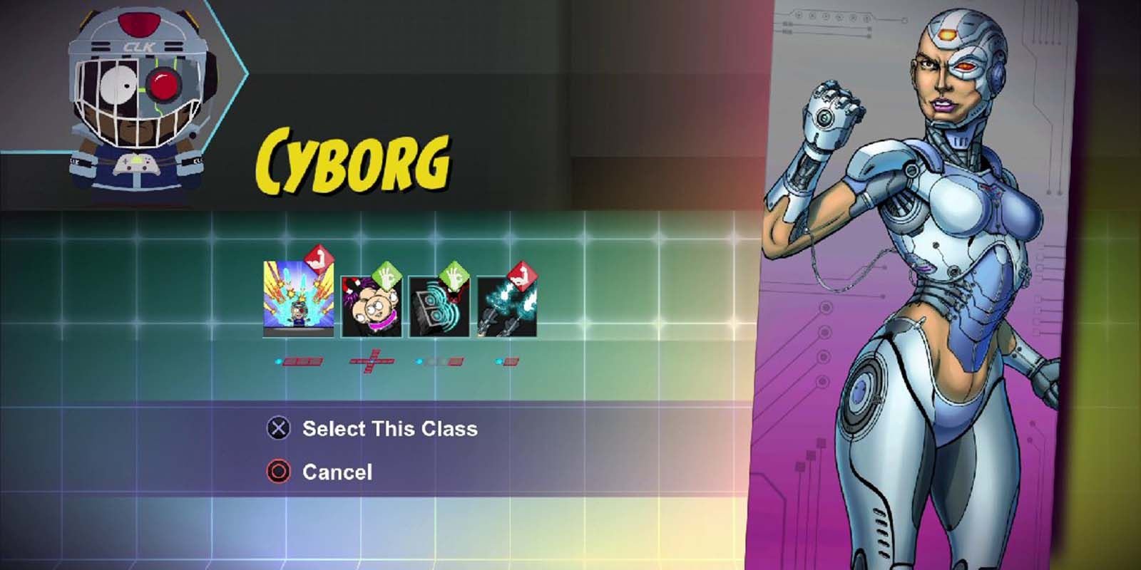 The Cyborg class from South Park: The Fractured But Whole
