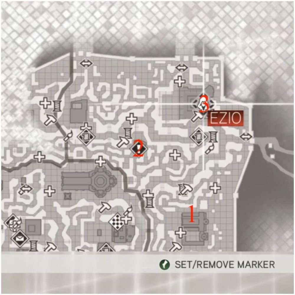 Assassin's Creed 2 Florence's San Marco District Glyph Locations