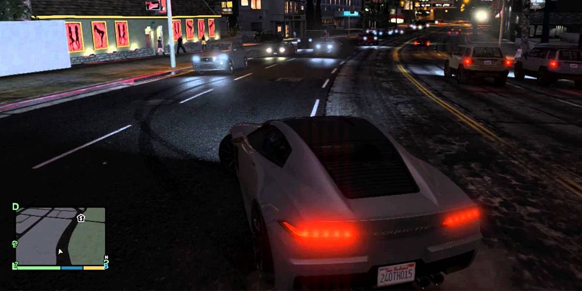 GTA 5 Car sliding around due to the Snow Day cheat