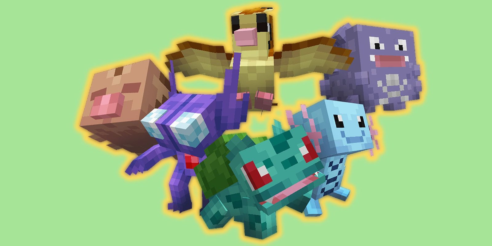 Minecraft Modpack A Group Of Pokemon From Cobblemon