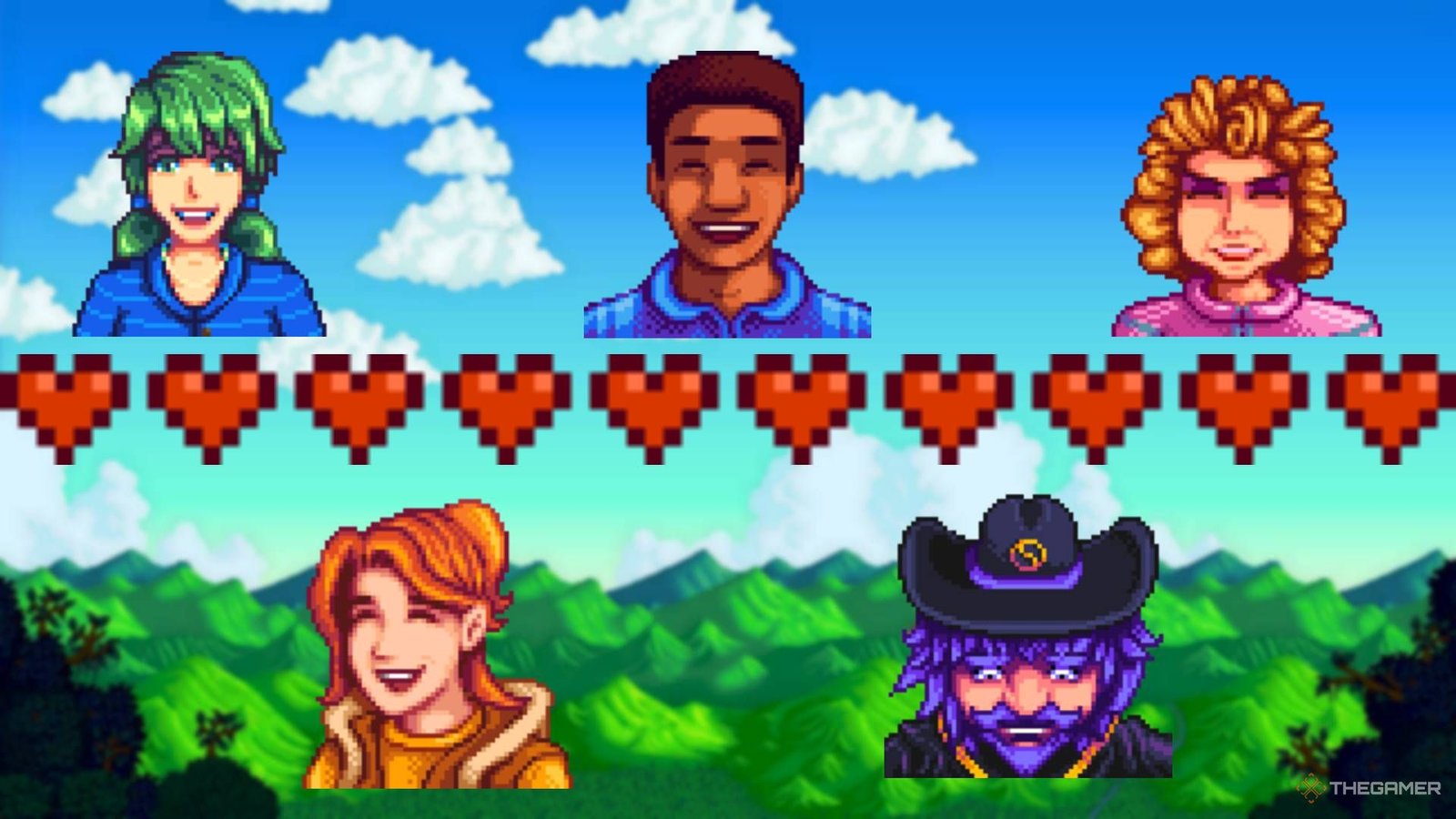 stardew valley npcs caroline wizard demetrius pam robin hearts