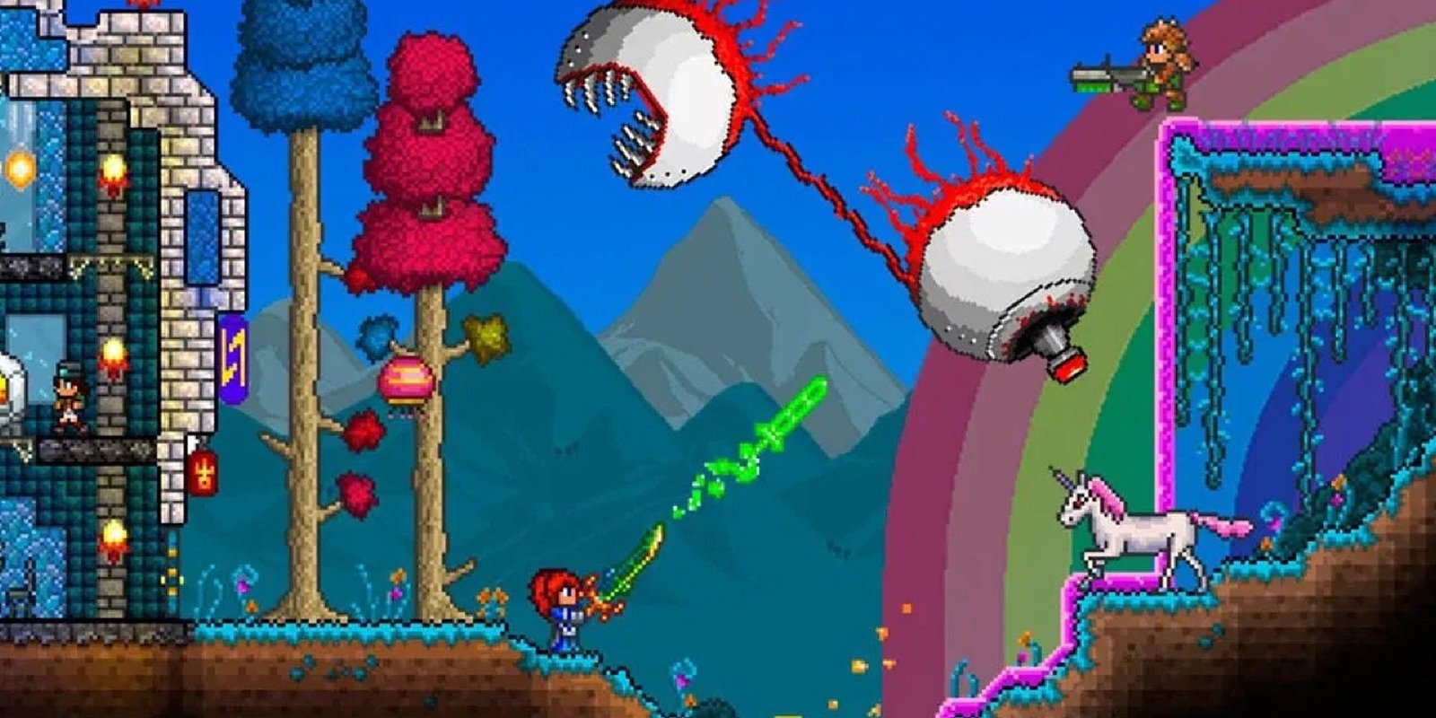 terraria ranged weapon build and unicorn