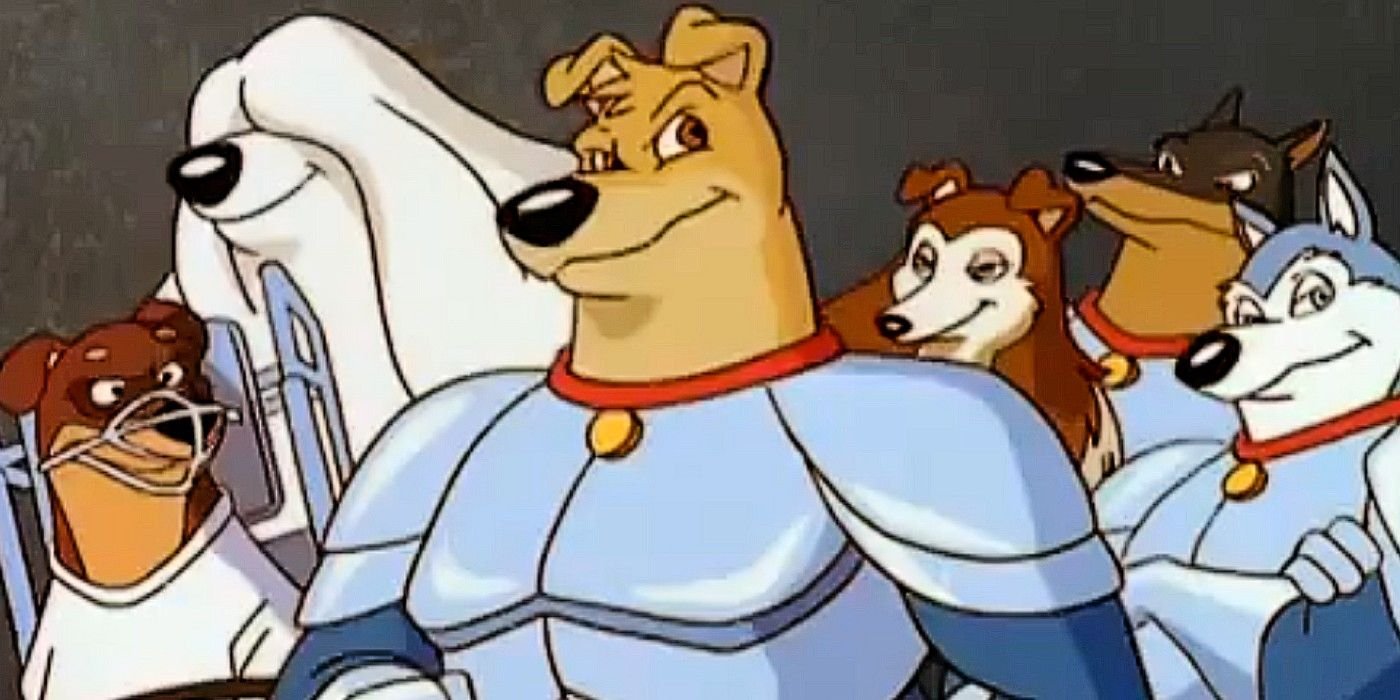 Road Rovers cartoon cast in uniforms