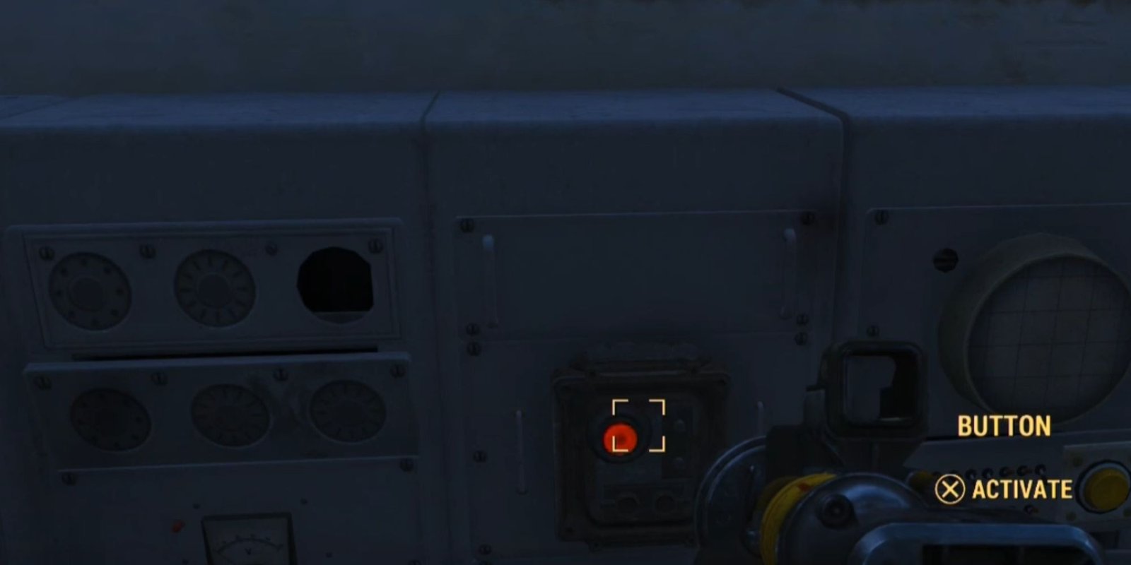A button displayed on a panel.