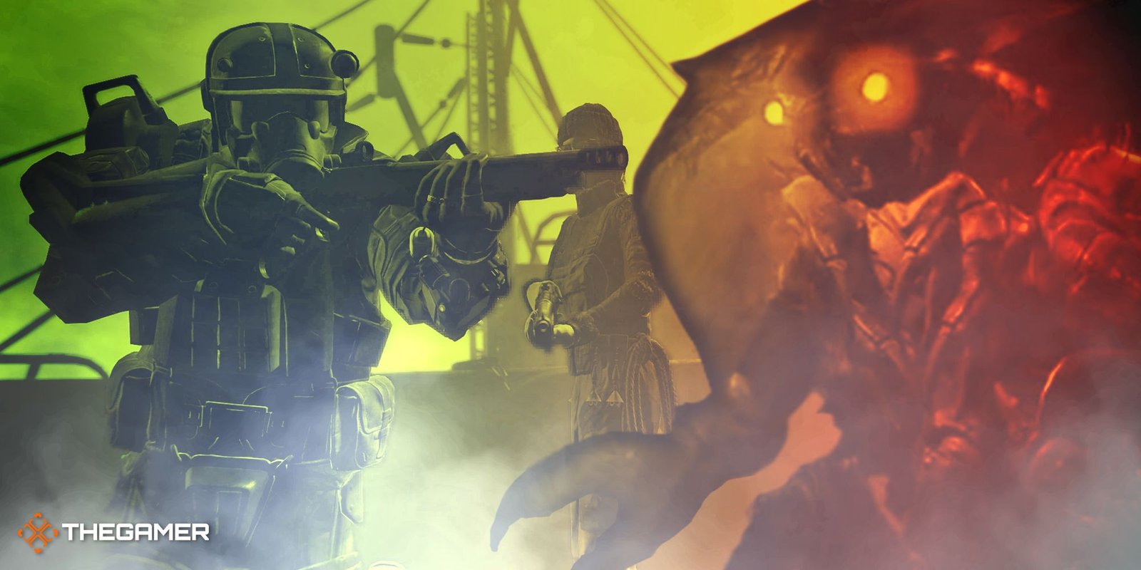 Game screens from Fallout 4.