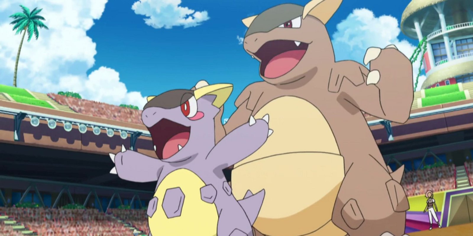 Mega Kangaskahn in the Manalo Conference Alola League during the Pokemon Anime.