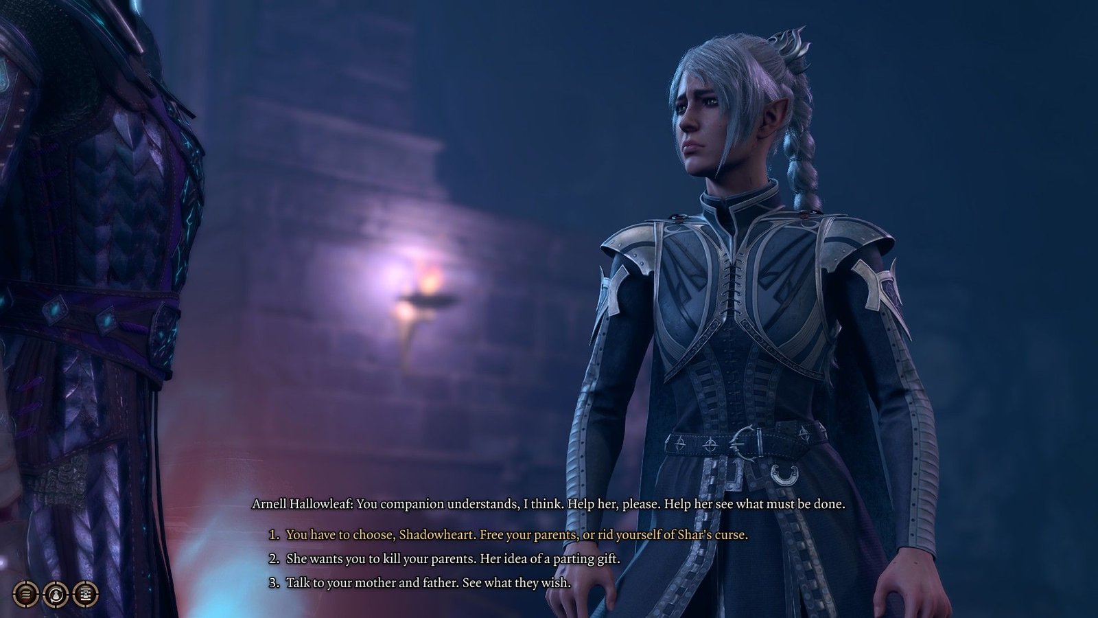 Player Tells Shadowheart She Should Decide Her Parents' Fate