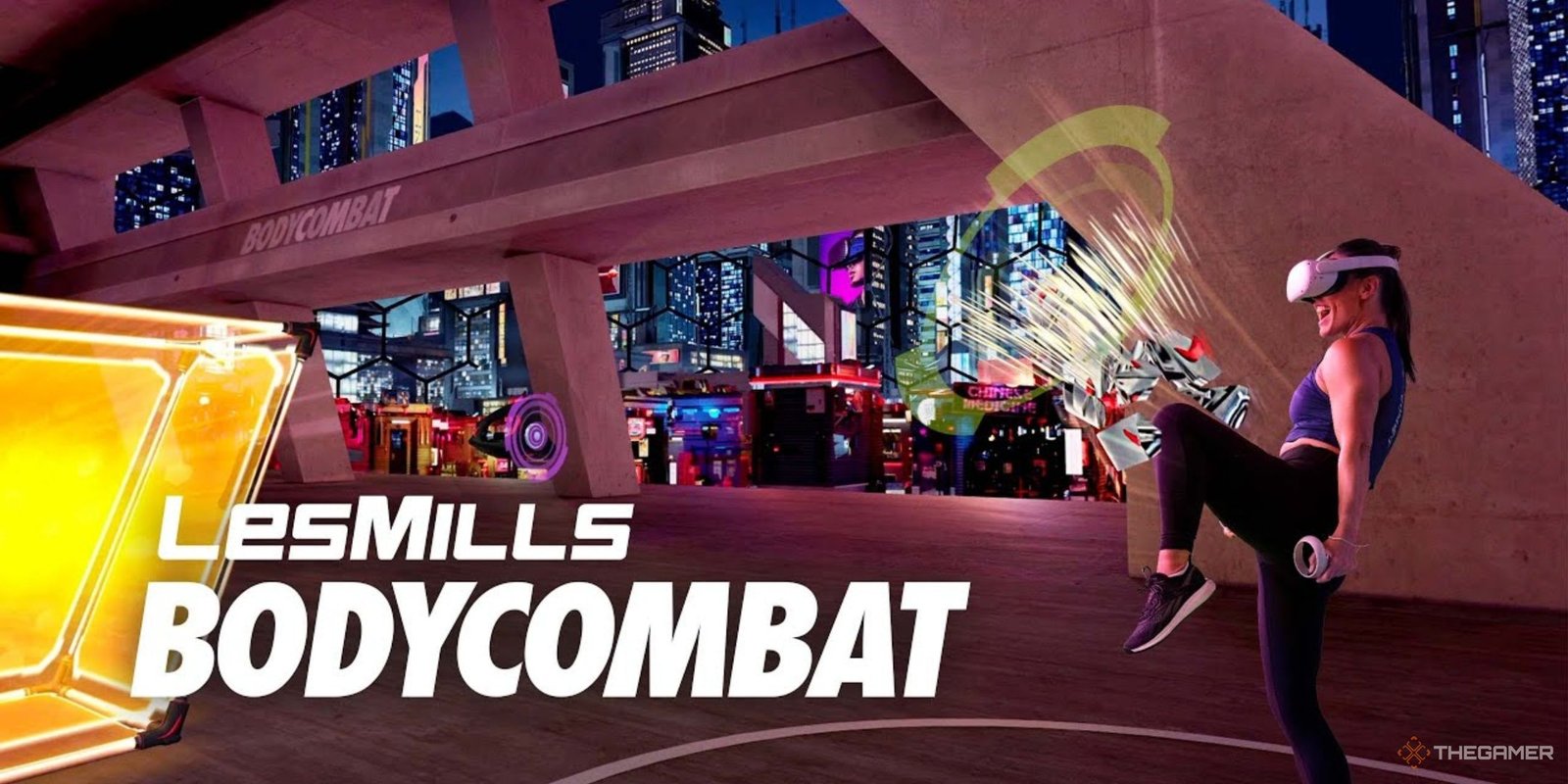 Artwork for Les Mills Bodycombat vr game.