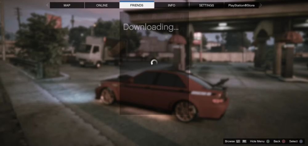 Friends Tab in GTA Online Game Menu