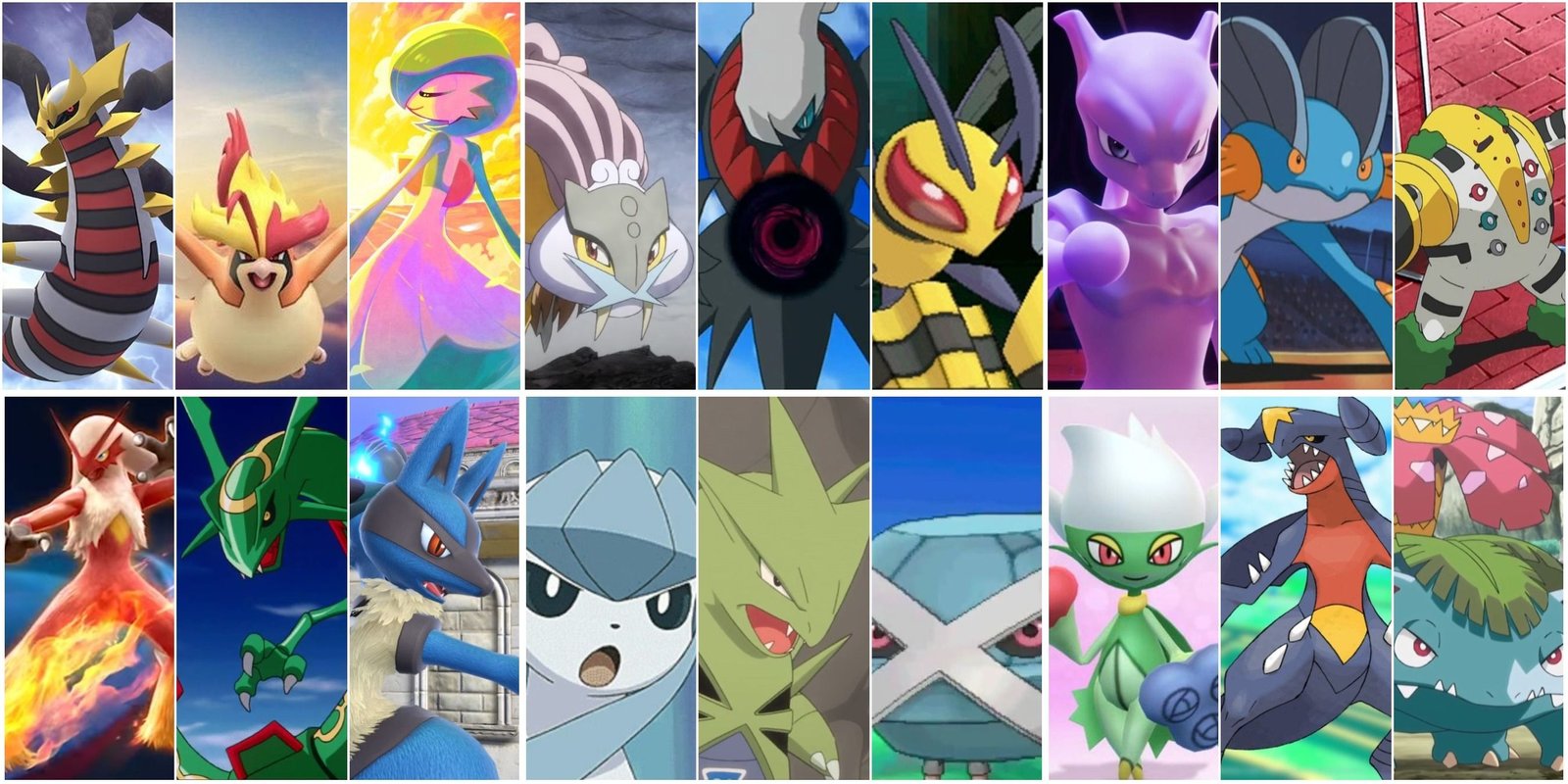 Pokemon GO split image feature a pokemon from Every Type