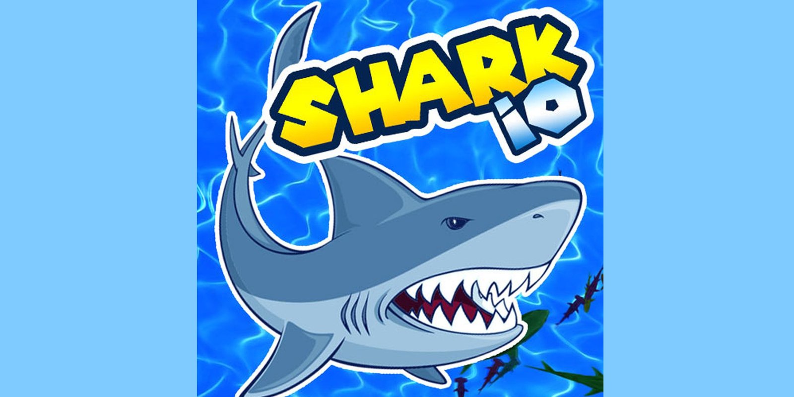 Shark Io Title Art Showing Sharks