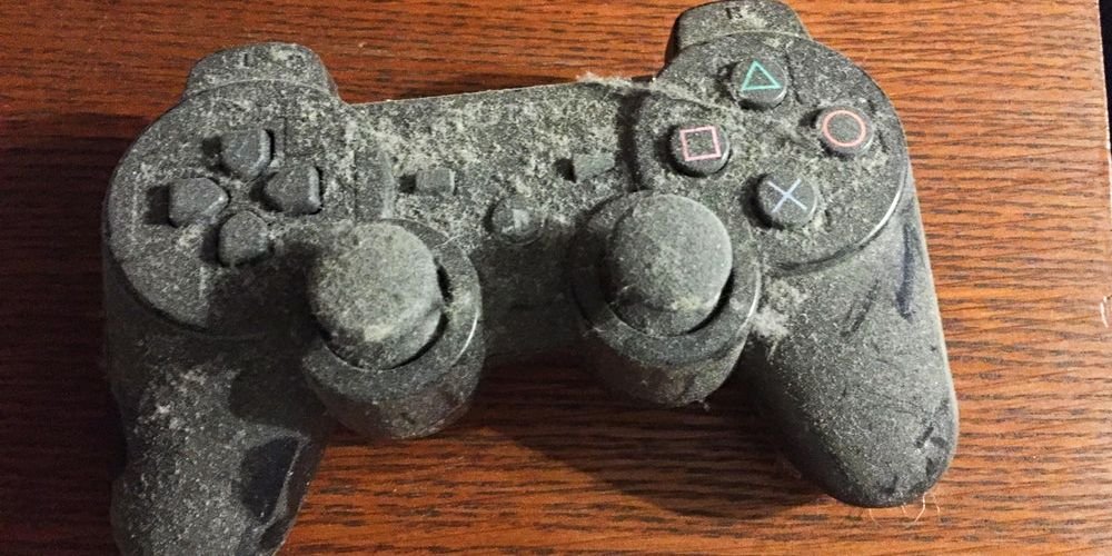 A dusty PS3 controller.