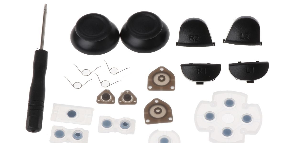 An image of the tools used to fix a controller. 