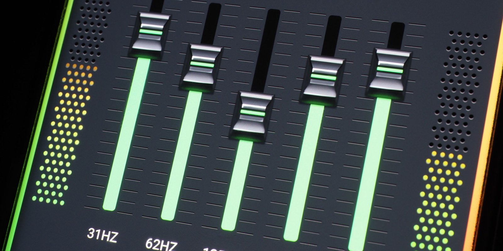 Image of digital volume controls on PC.