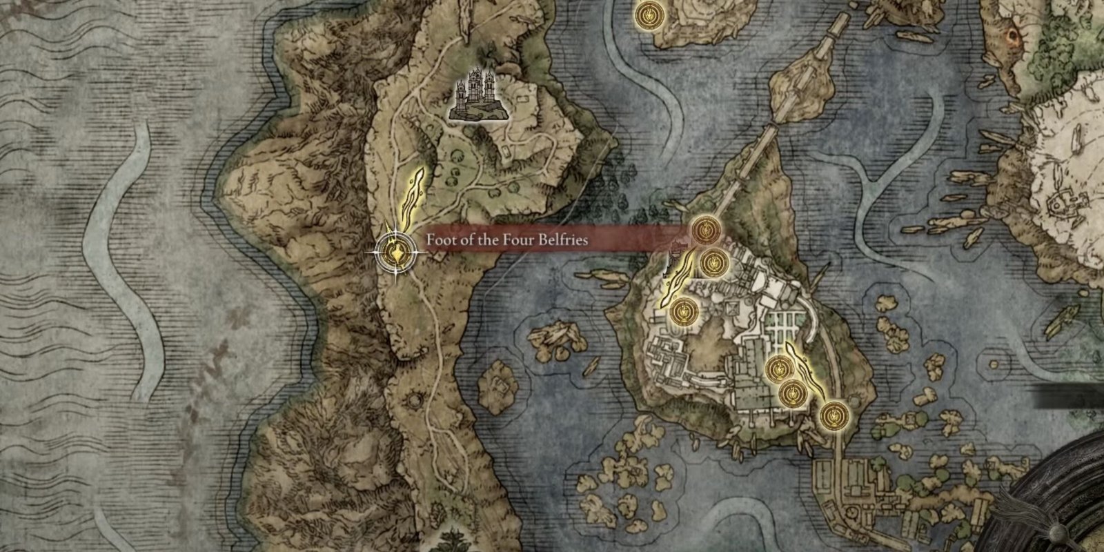 Four Belfries Map in Elden Ring