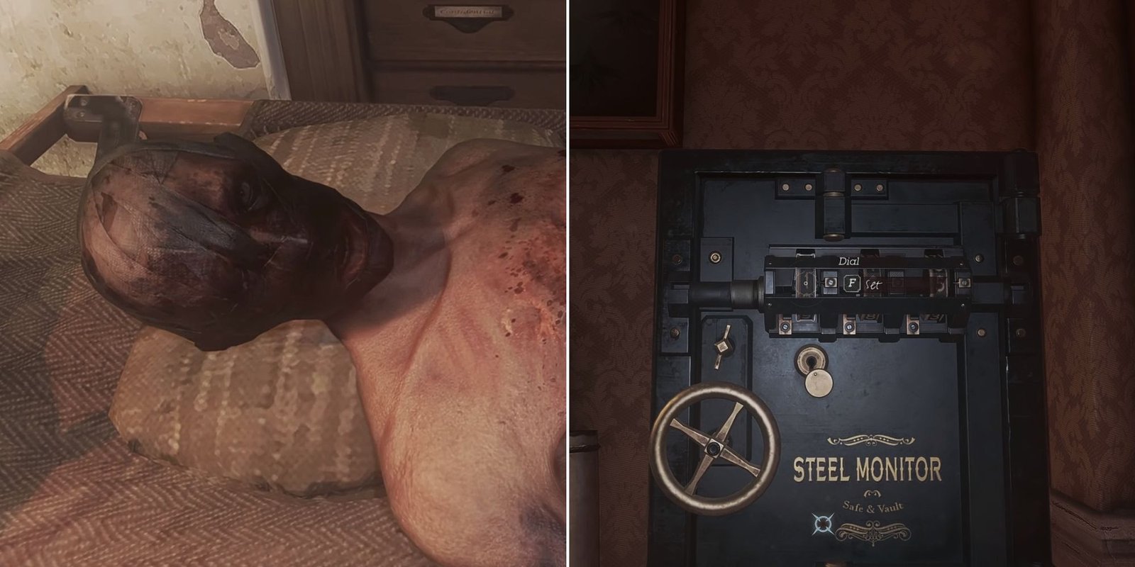 Vasco in bandages Talking To The Player In Final Moments And Vasco's safe Being Decoded In Dishonored 2