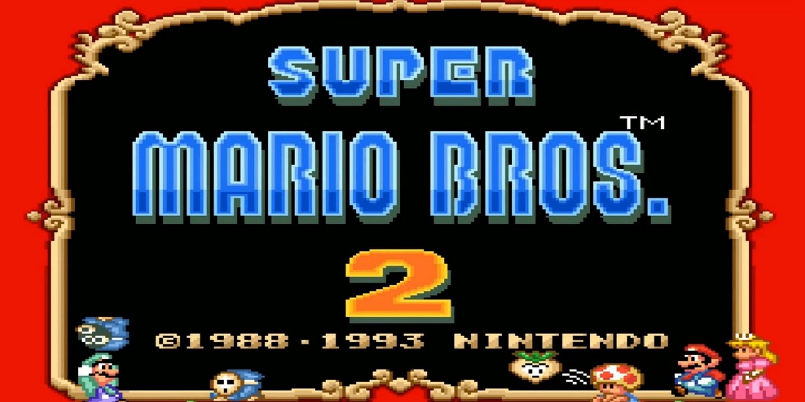 super mario bros 2 color start screen nintendo all mario games in order