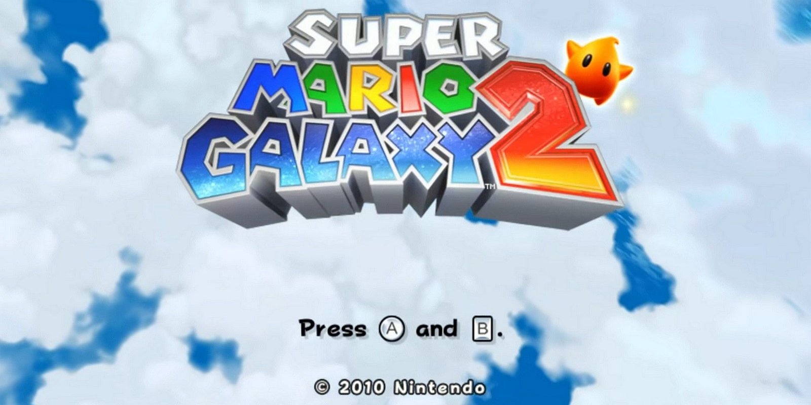 super mario galaxy two start screen luma all mario games in order
