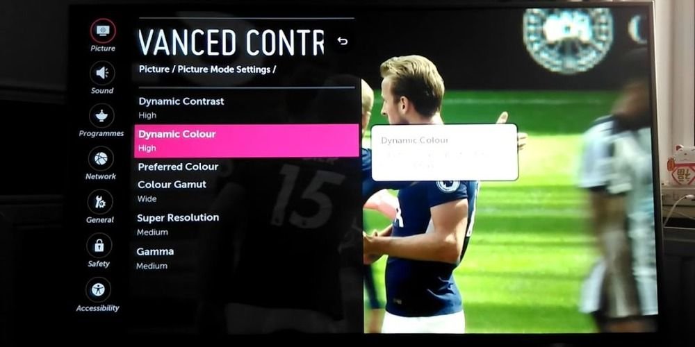 advanced settings submenus