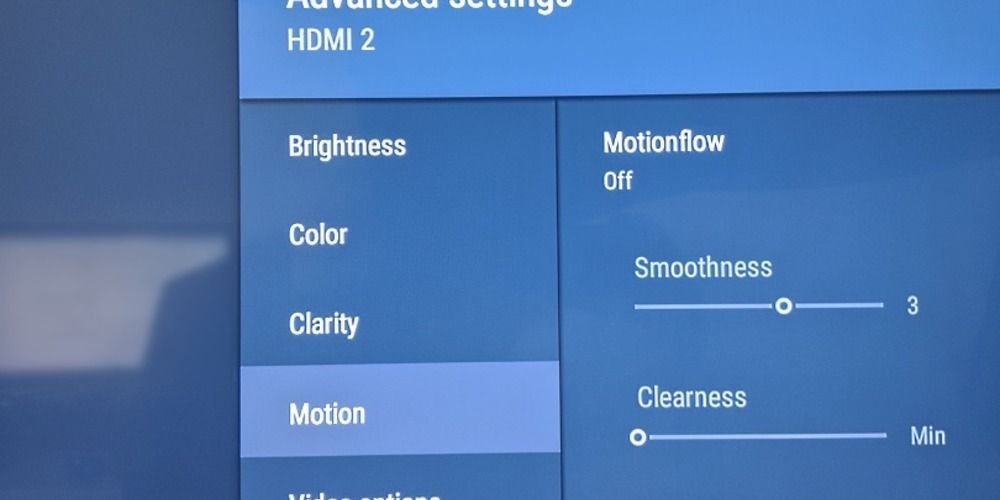Turning Motionflow off 