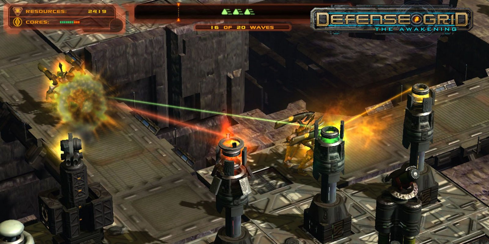 defense grid the awakening towers shooting alien invaders