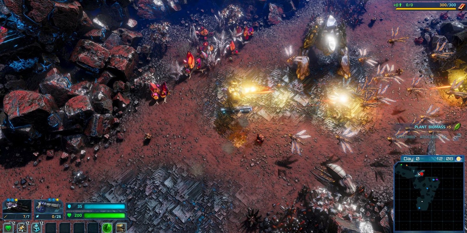 Riftbreaker: Mr Riggs Fighting Alien Insects Whilst Exploring.