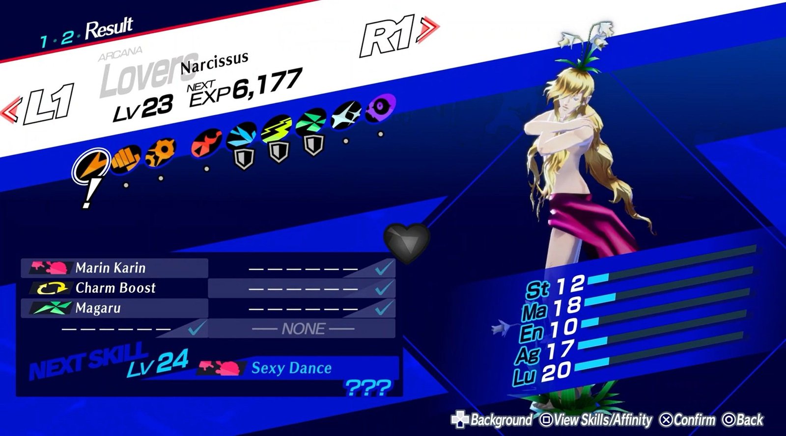lovers persona narcissus on the fusion screen persona 3 reload fusions p3r fusion calculator