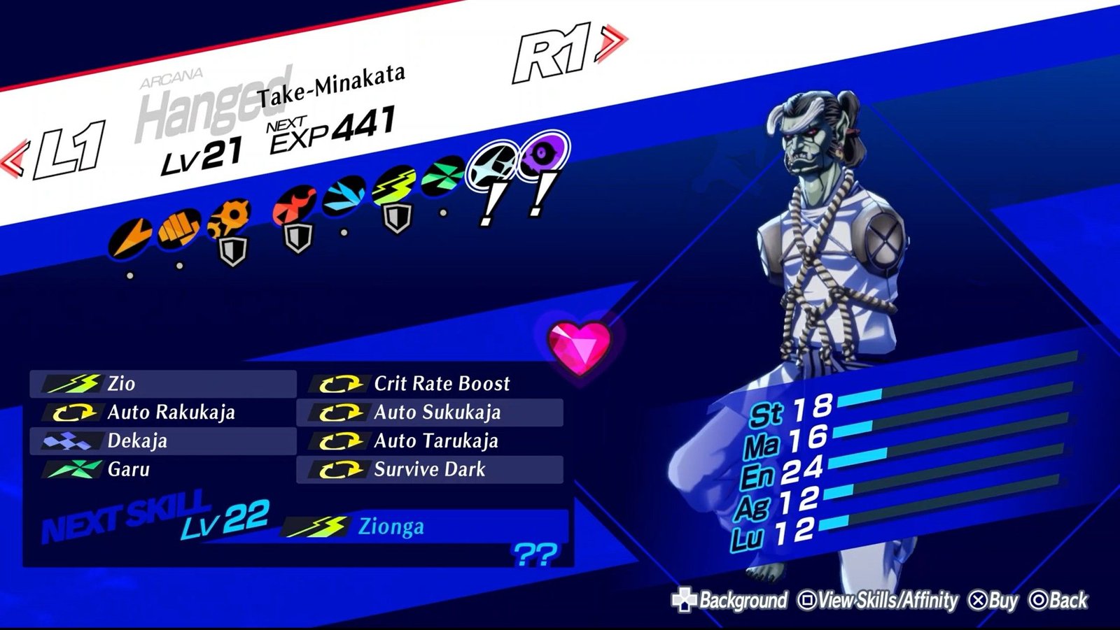 hanged persona take-minakata fusion persona 3 reload fusions list