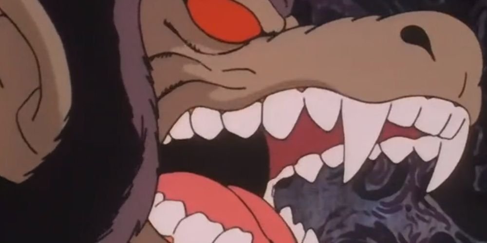 Goku Transforming Into A Great Ape (Oozaru)