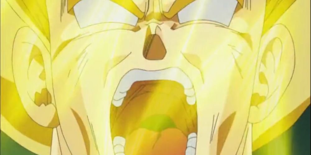 Goku's First Time Transforming Into SSJ1 Against Frieza