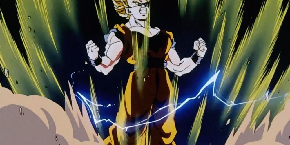 Goku's SSJ2 Transformation Against Majin Vegeta