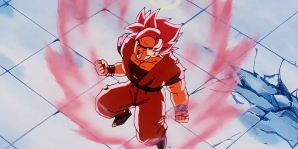 SSJ 1 Kaio-Ken Goku Battling Pikkon