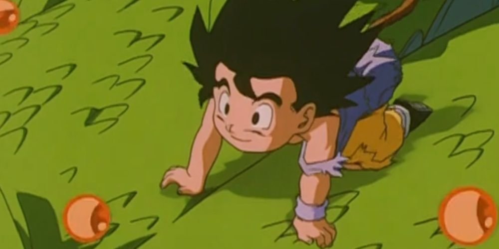Goku Leaving With Shenron During The End Of GT