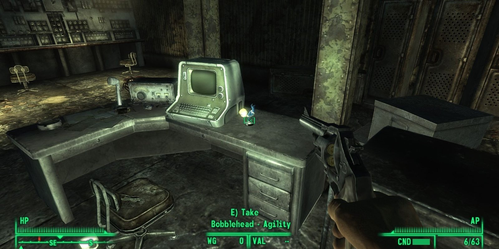 Fallout Agility Bobblehead on Desk