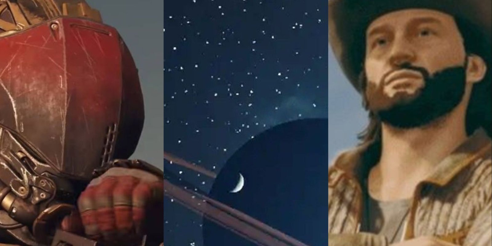 collage of starfield screenshots about different playstyles in Starfield