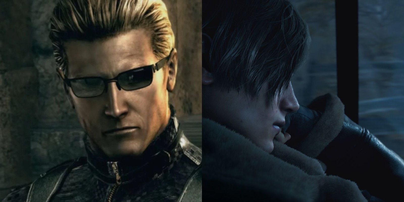 Best Resident Evil Characters Featured Split Image Wesker And Leon