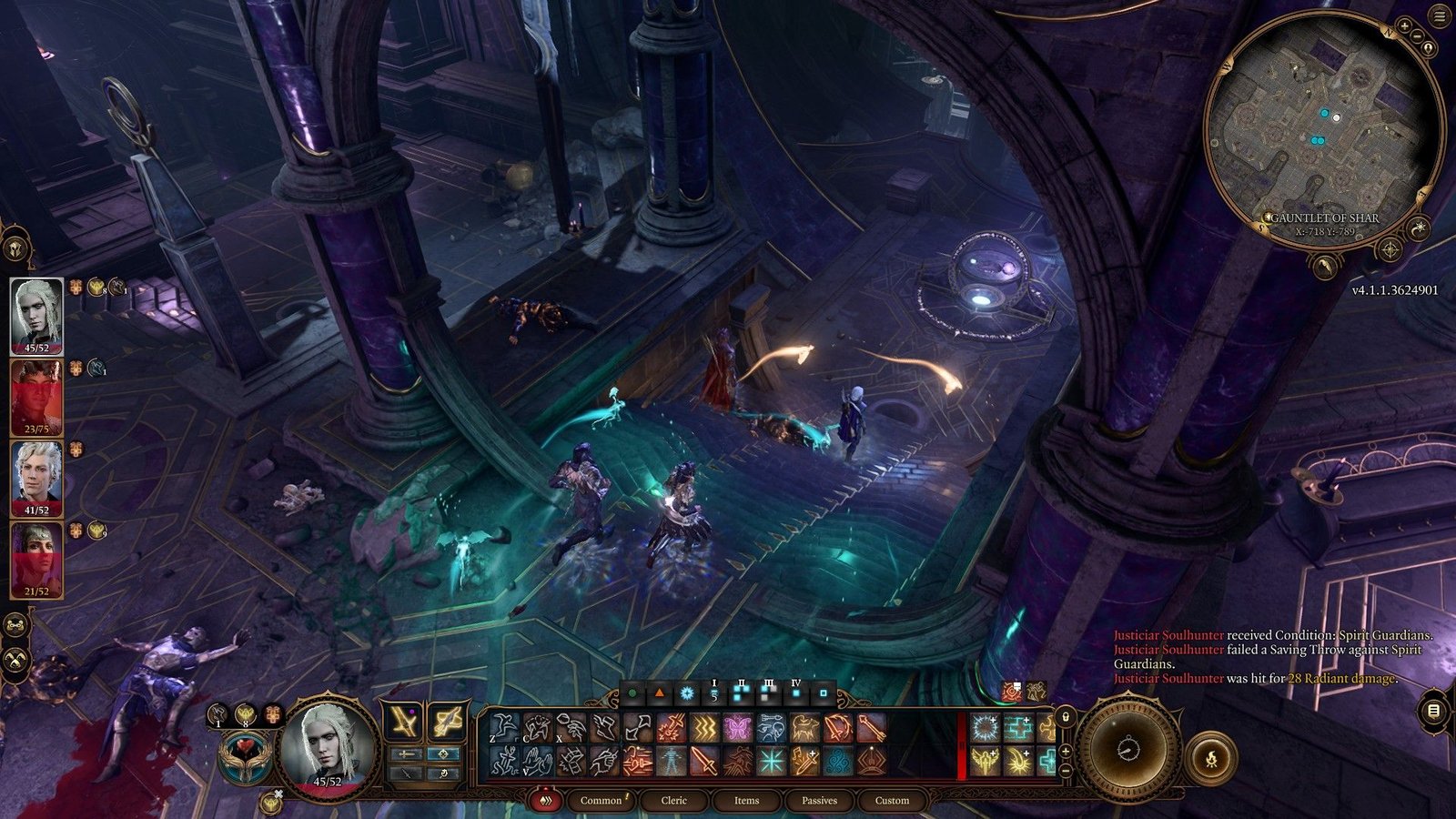 Party Runs Down Gauntlet Of Shar Stairs To Umbral Gem Console