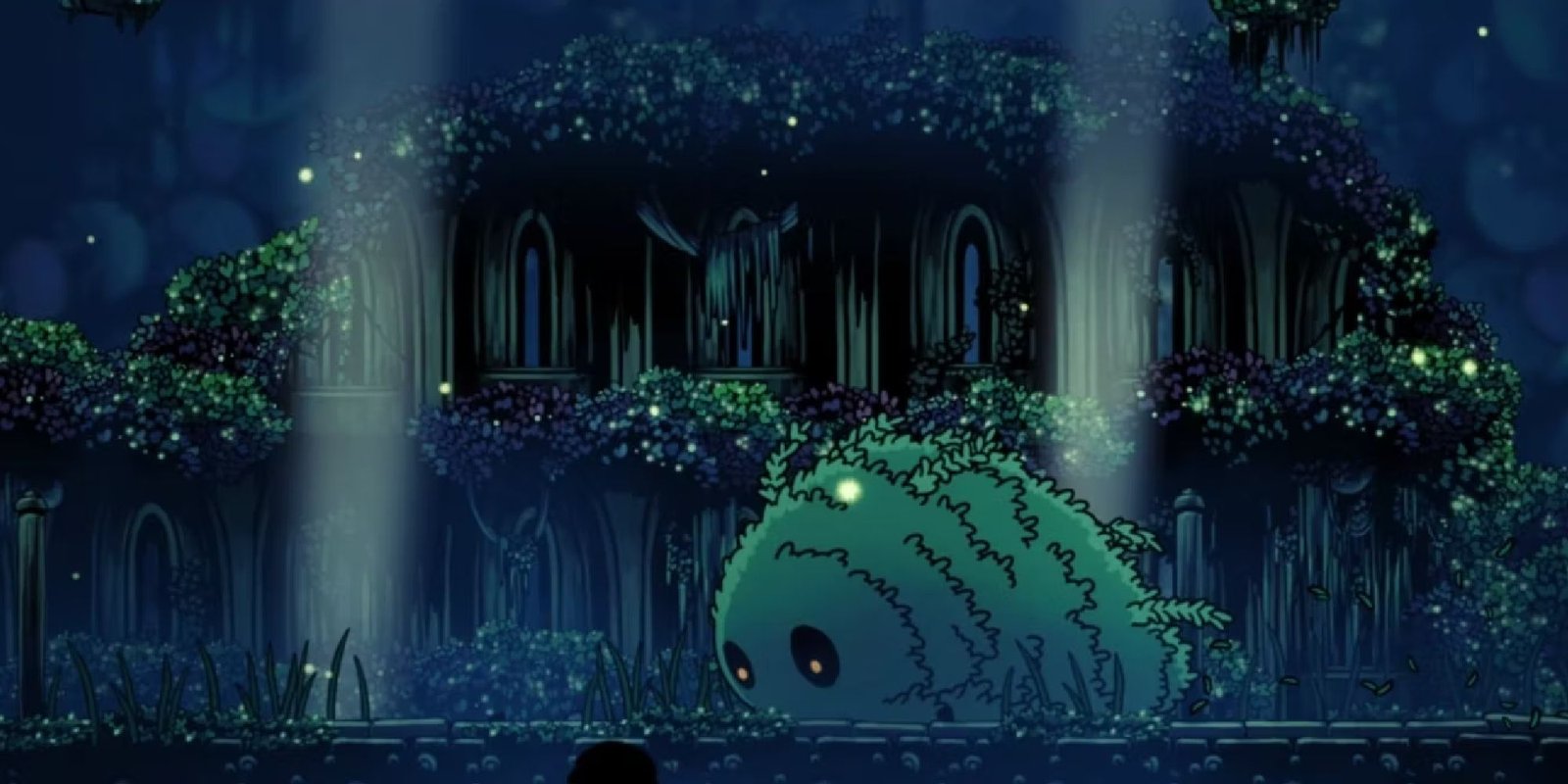 Massive Moss Charger Attack in Hollow Knight