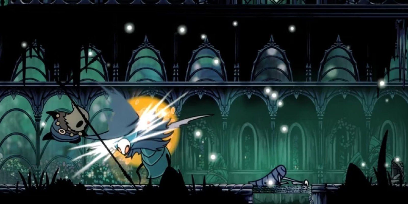 Still of Cloth Fighting Against the Traitor Lord Boss