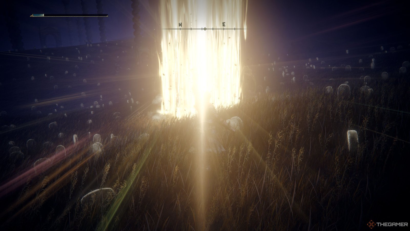 The Tarnished uses Light of Miquella in Elden Ring:Shadow Of The Erdtree.