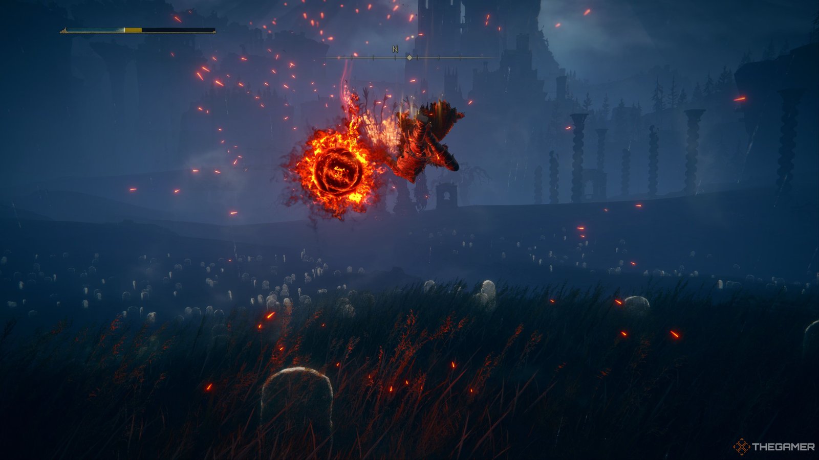 The Tarnished uses Messmer's Orb in in Elden Ring:Shadow Of The Erdtree.