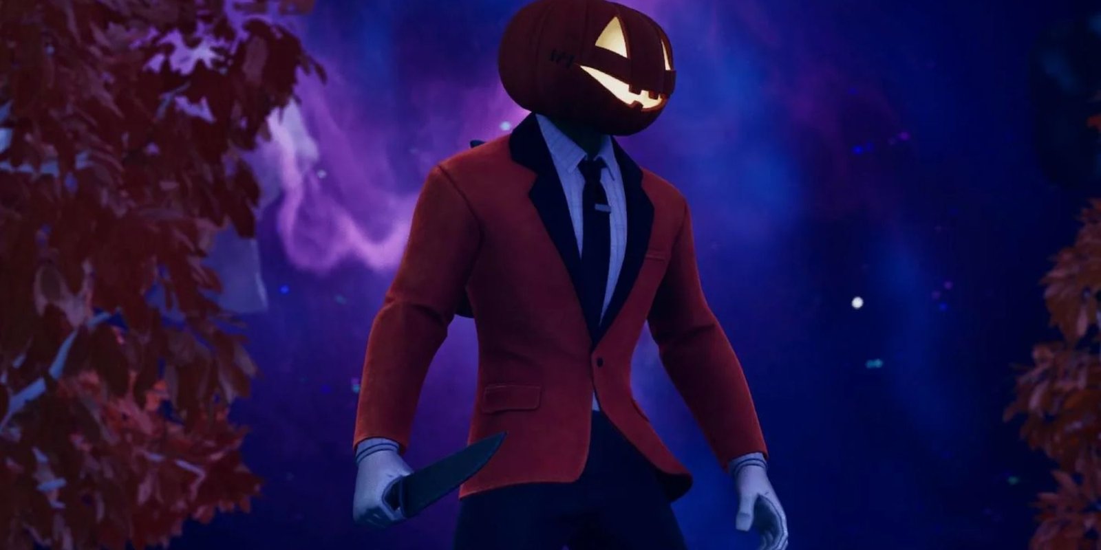 An image from Fortnite of the Slasher Pickaxe, which is shaped after Michael Meyers' knife from the Halloween movies. 
