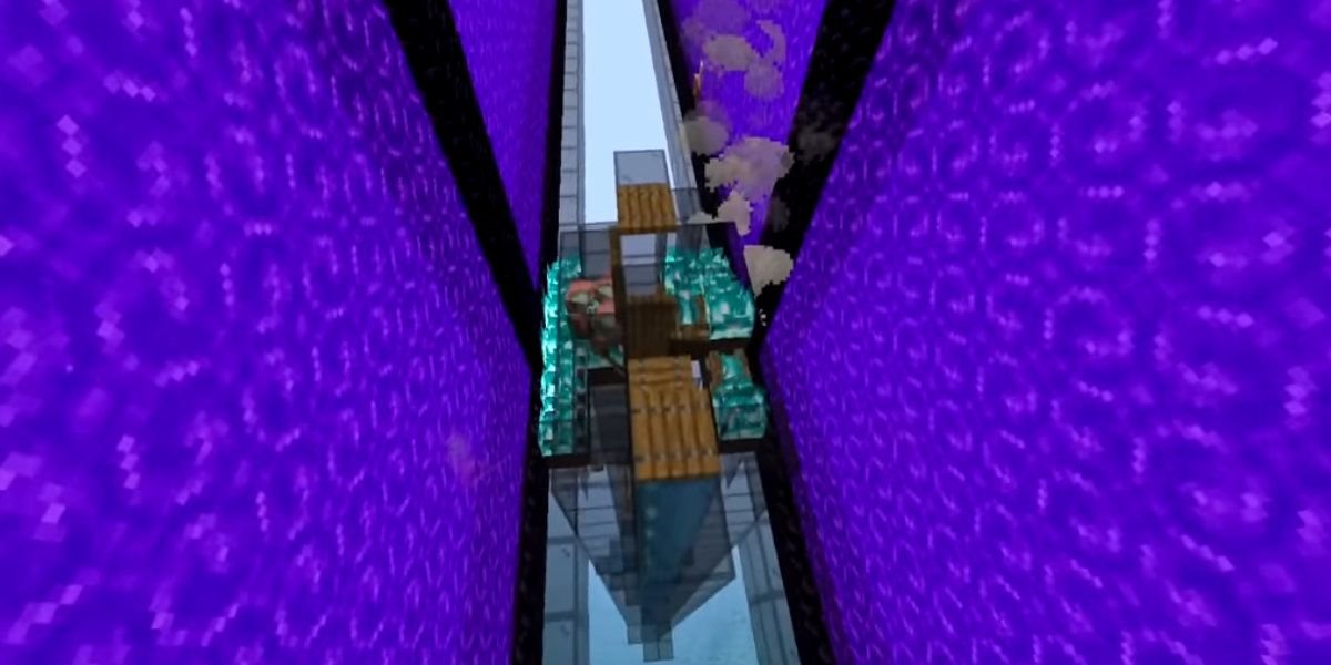 Minecraft Portal Farm Using Glass By Rays Works
