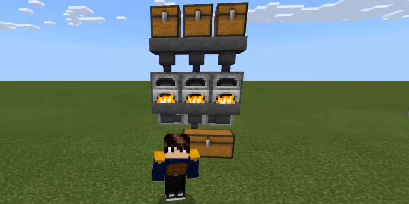 Minecraft wafflenite Smelting Stone Blocks In A Furnace Experience Farm