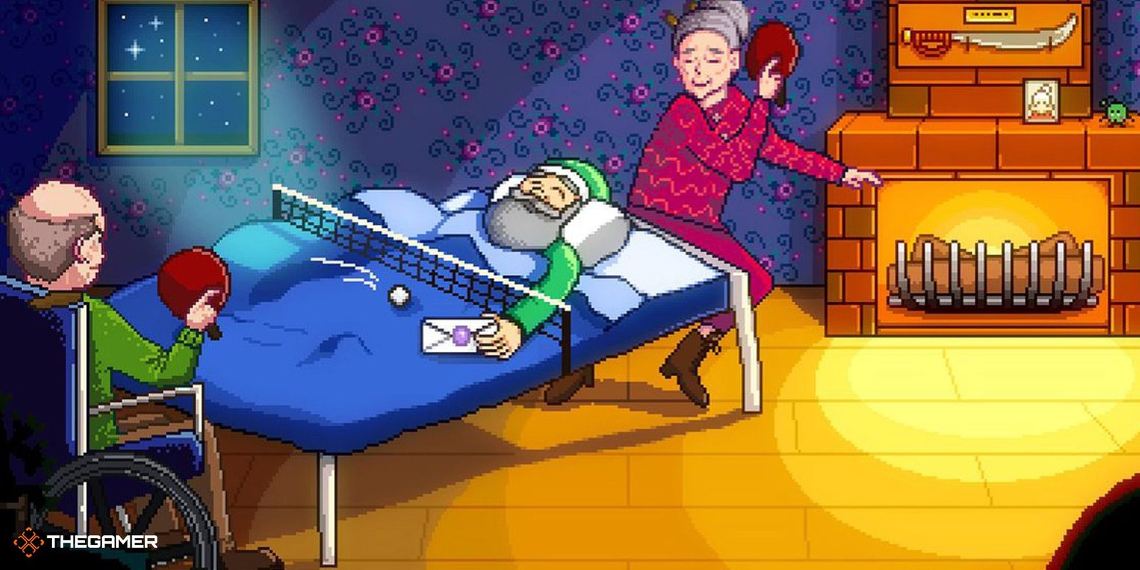 Stardew Valley - modded grandpa scene
