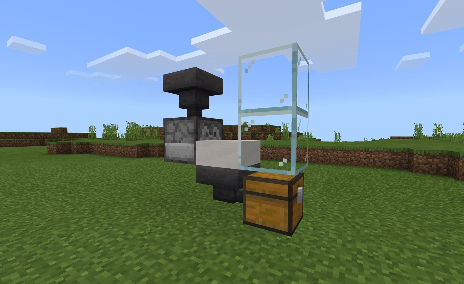  half built chicken farm in Minecraft. 