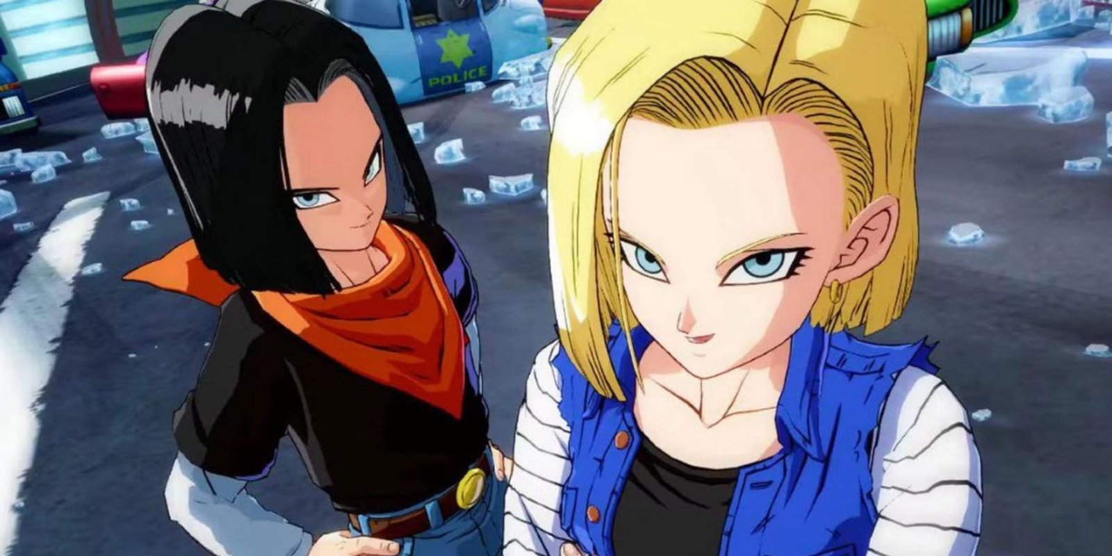 Android 17 and Android 18 from Dragon Ball Z