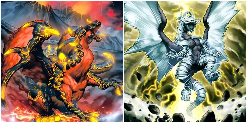 yugioh tempest and blaster dragon ruler card art