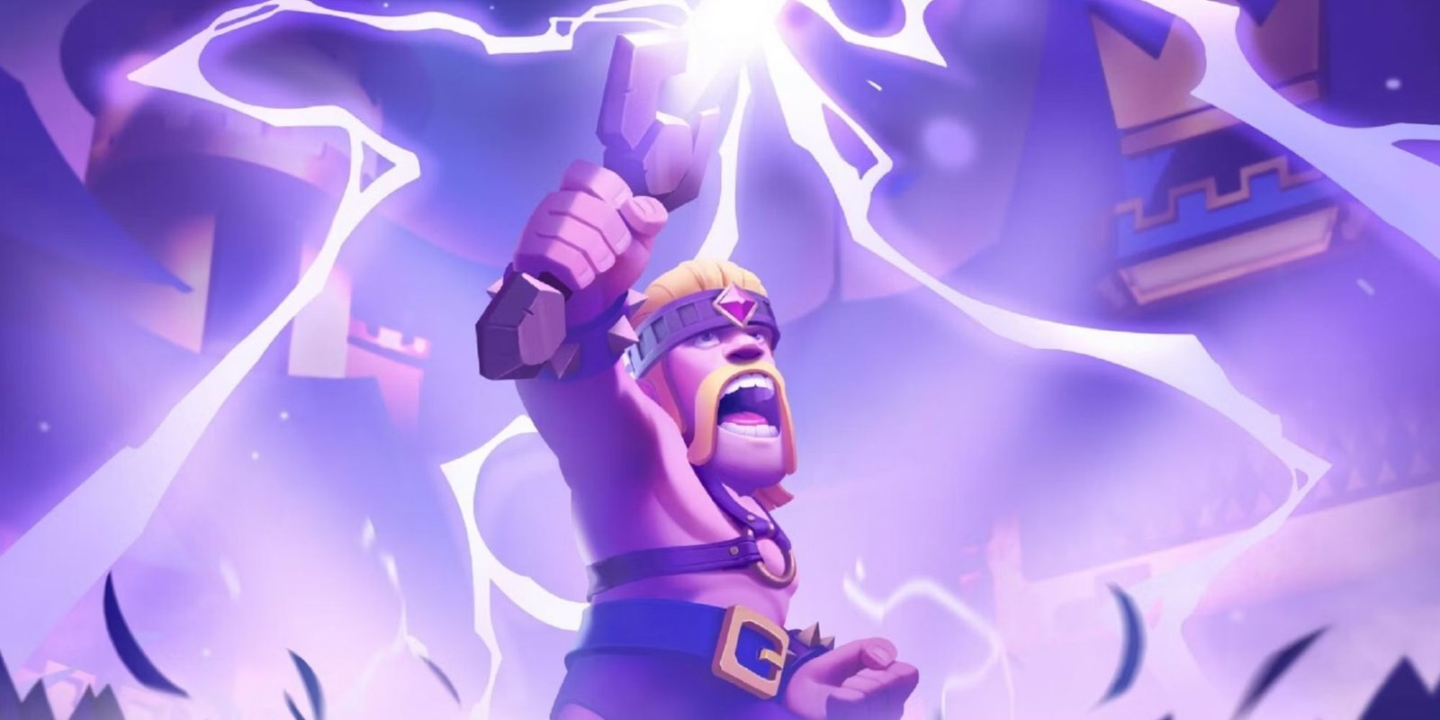 Artwork of the Evolved Barbarians in Clash Royale